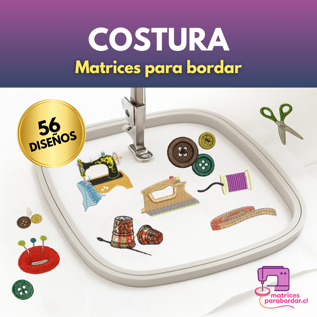 Costura – Pack 56 Diseños