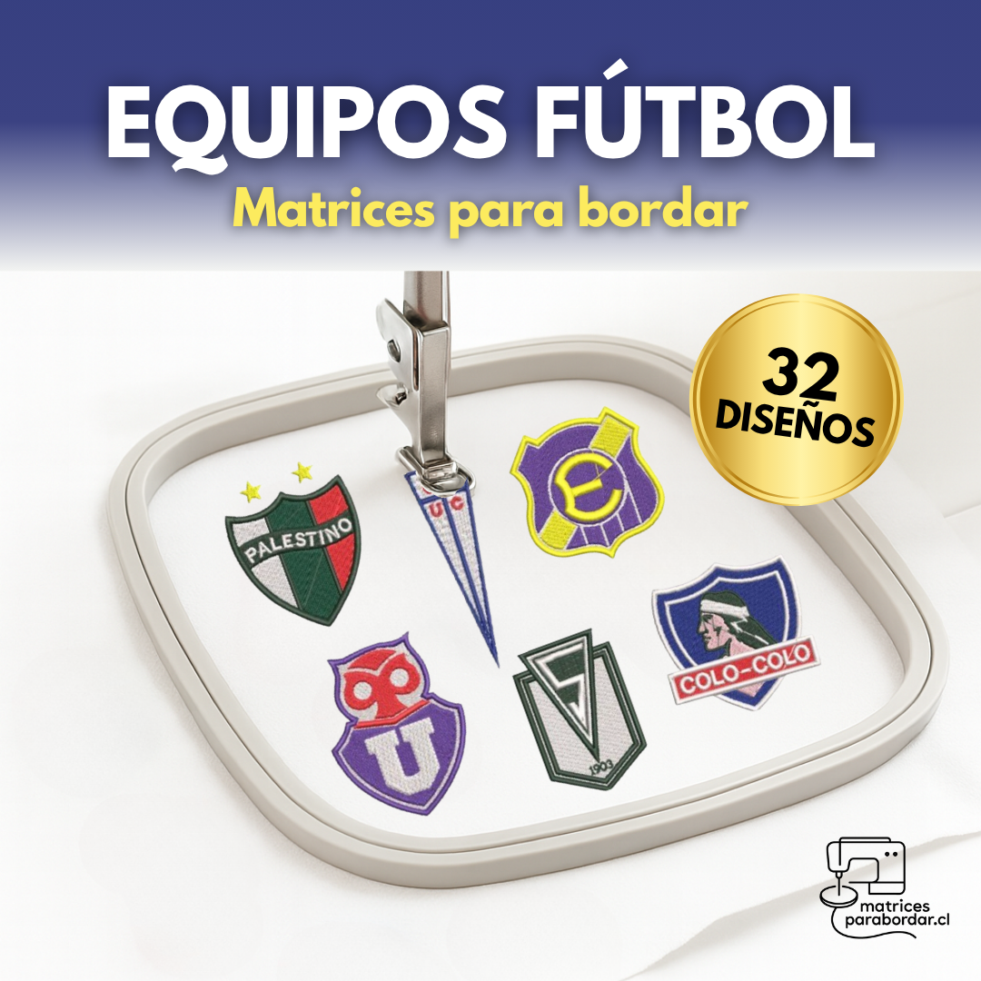 Equipos de Fútbol Chilenos – Pack 32 Diseños