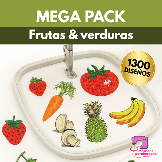Frutas y Verduras – MEGA Pack 1300 Diseños