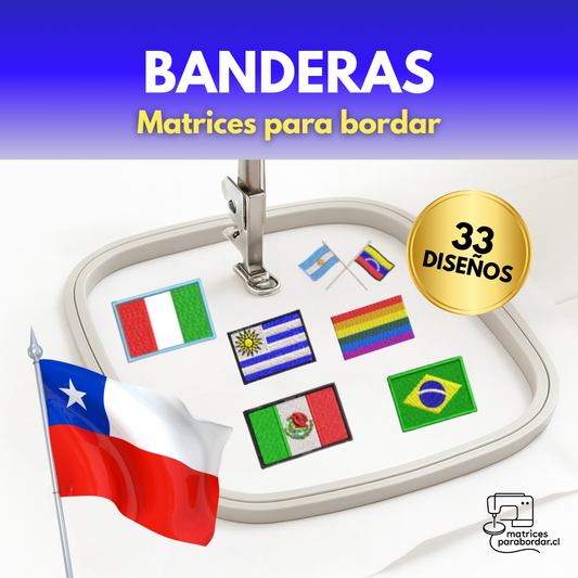 Banderas – Pack 33 Diseños