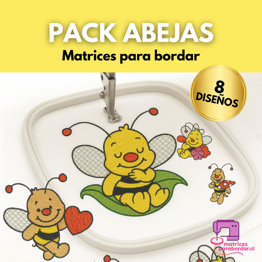 Abejas – Pack 8 Diseños