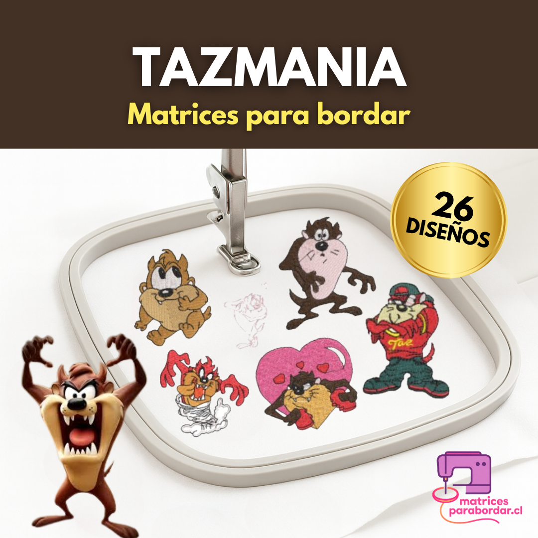 Tazmania – Pack 26 Diseños