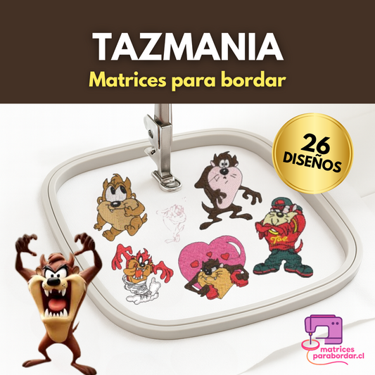 Tazmania – Pack 26 Diseños
