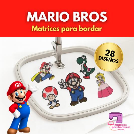 Mario Bros – Pack 28 Diseños
