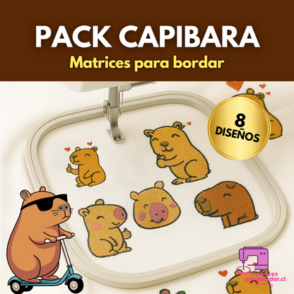 Capibara – Pack 8 Diseños