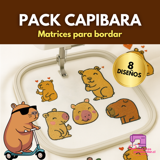 Capibara – Pack 8 Diseños