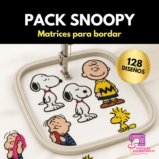Snoopy – Pack 128 Diseños